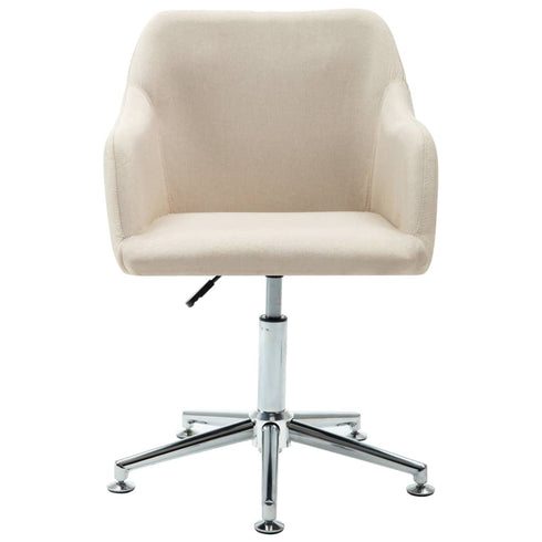 Swen Studio -  Swivel Dining Chairs 6 pcs Cream Fabric (UK/IE/FI/NO only) (6x331500)